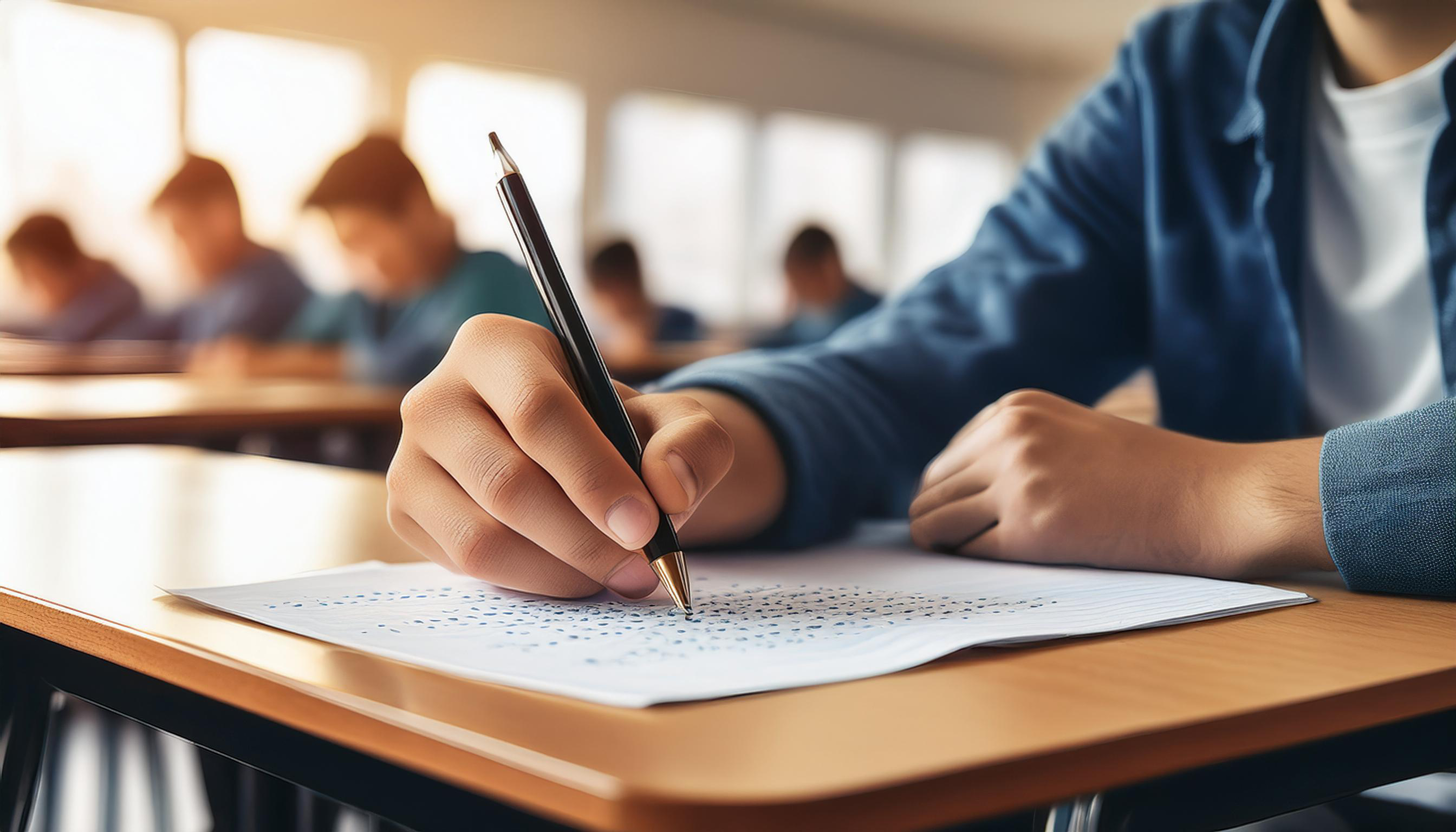 student-is-writing-notebook-with-pen-his-hand